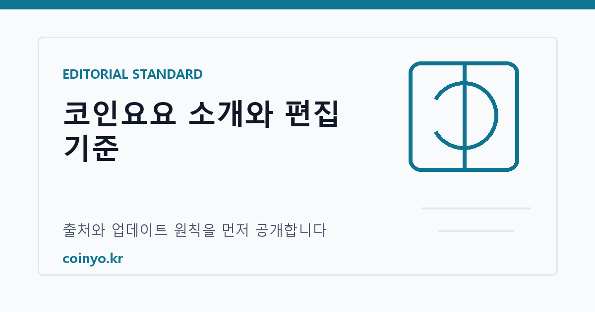 코인요요 편집 기준 대표 이미지